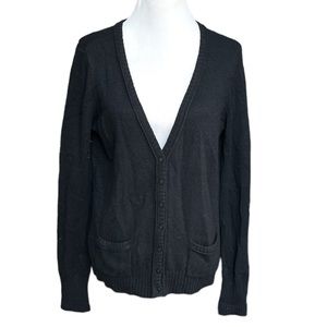 Delia’s Knit Cardigan Sweater Black Size XLarge
